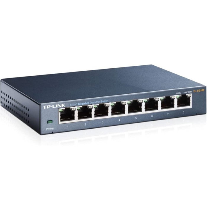 TP-Link TL-SG108 Conmutador Gigabit de 8 Puertos Negro
